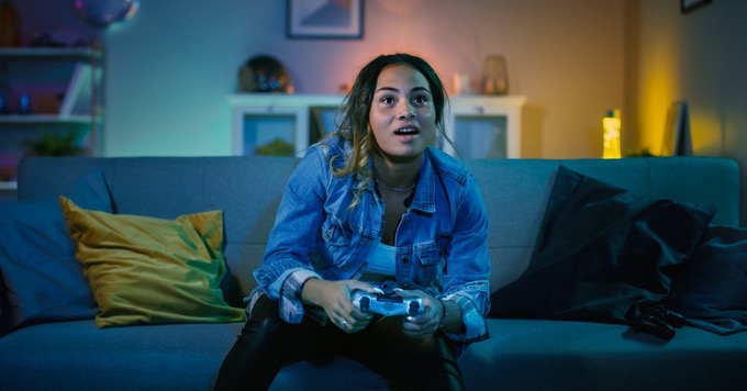 Girl gaming  - Video Game Addiction Treatment in Utah