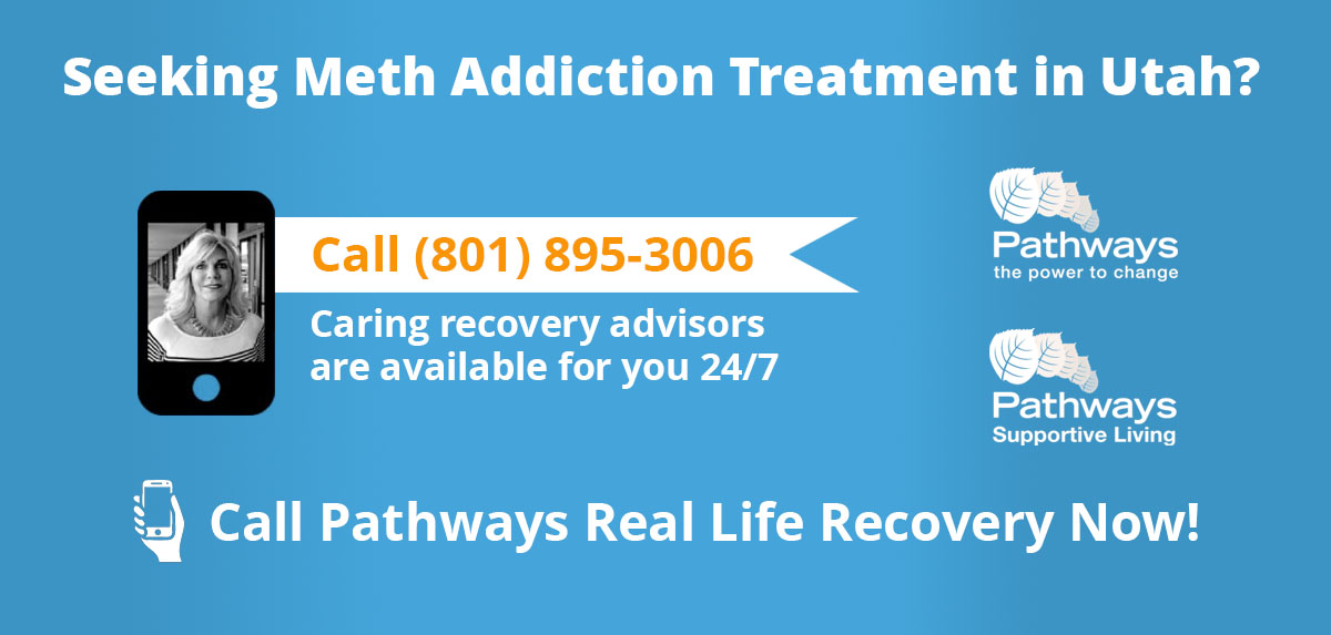 Meth addiction treatment graphic - Pathways Real Life Recovery Utah